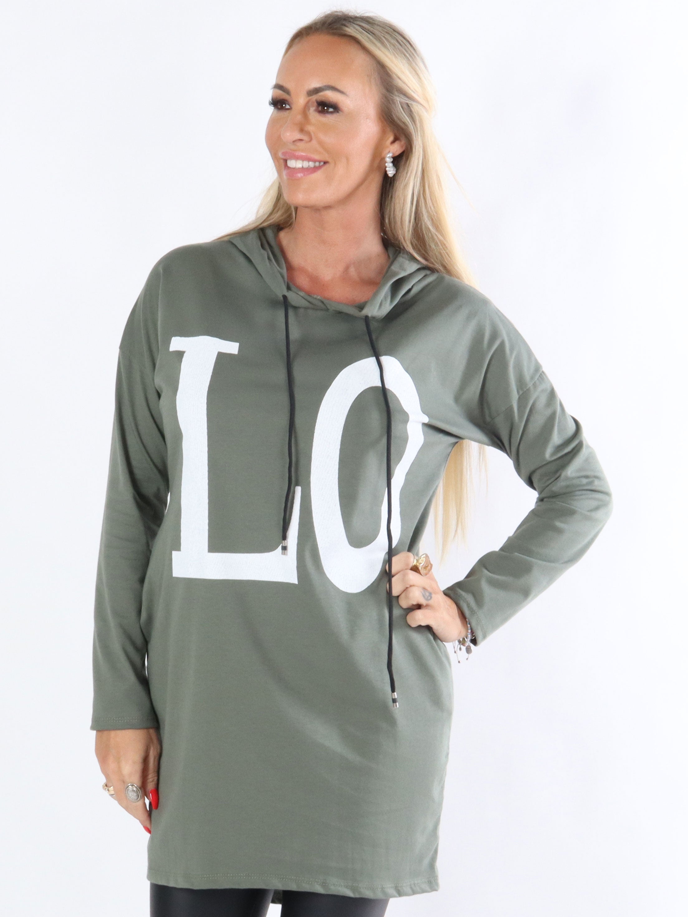 Sisse - Jerseykjole med hætte